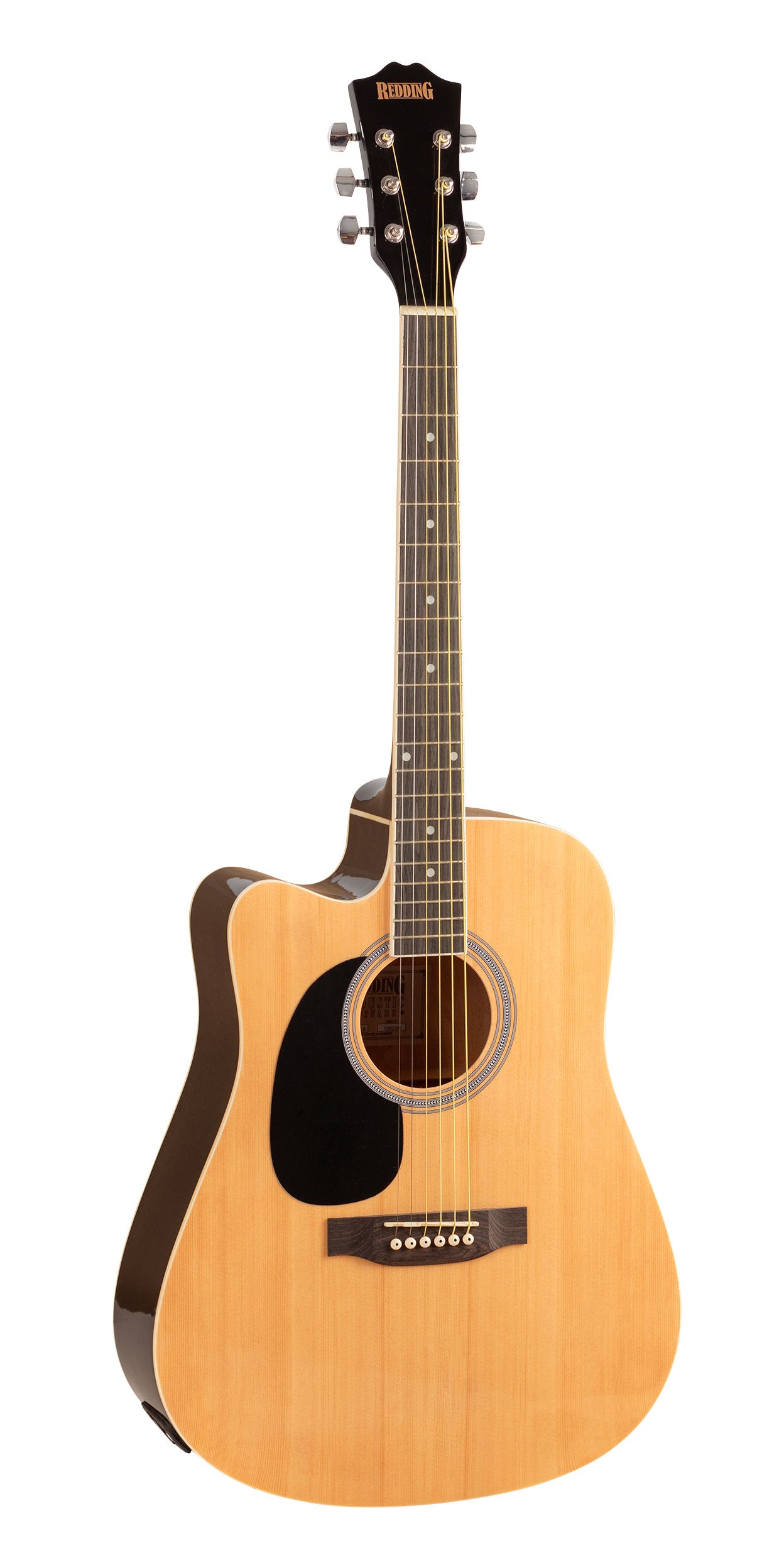 Redding | RED50CELH | Lefty Dreadnought Electric/Acoustic Guitar | Natural Redding | RED50CELH | Lefty Dreadnought Electric/Acoustic Guitar | Natural